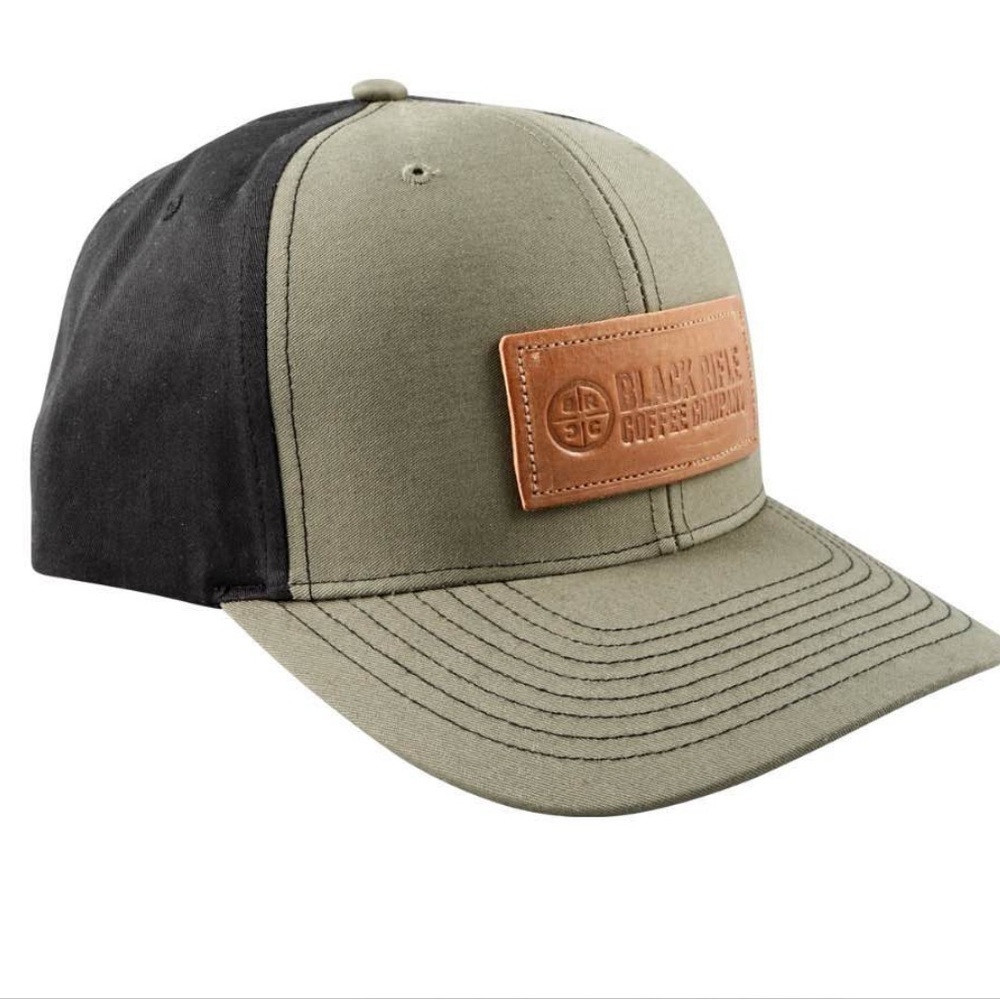 NWT Black Rifle Coffee Company Leather Logo Adjustable Hat